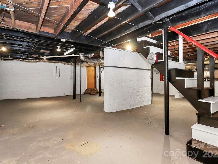 106 Patrick Street, Gastonia, NC 28054.  MLS# CAR4211369, YatesRealty ID 5055. Unfinished basement with encapsulation completed in last few years.