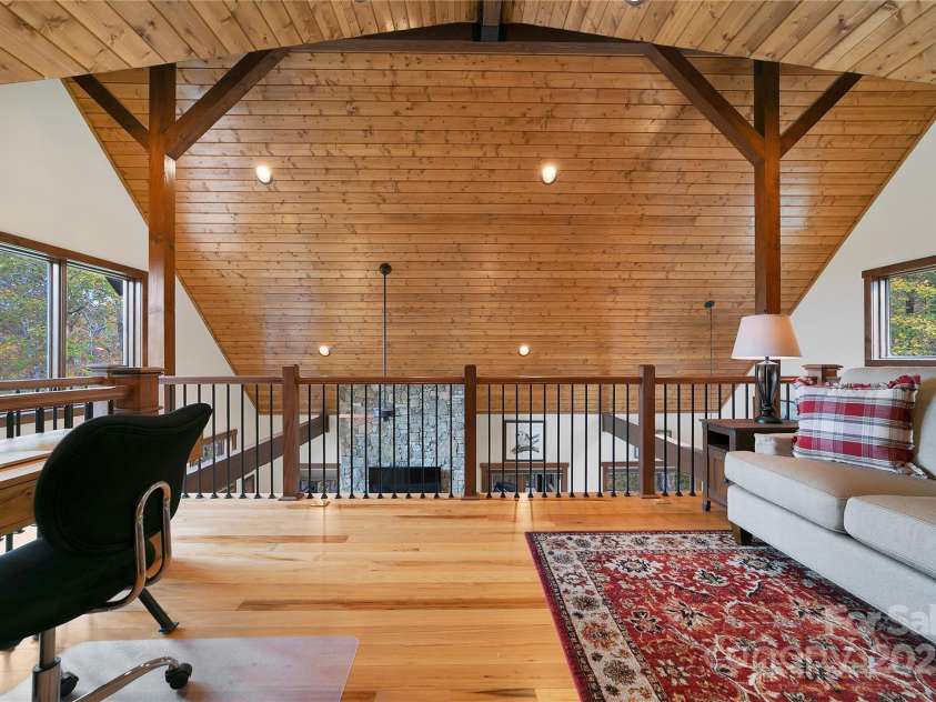 1291 Indian Camp Mountain Road, Rosman, NC 28772.  MLS# CAR4282700, YatesRealty ID 5056. Flex space in loft