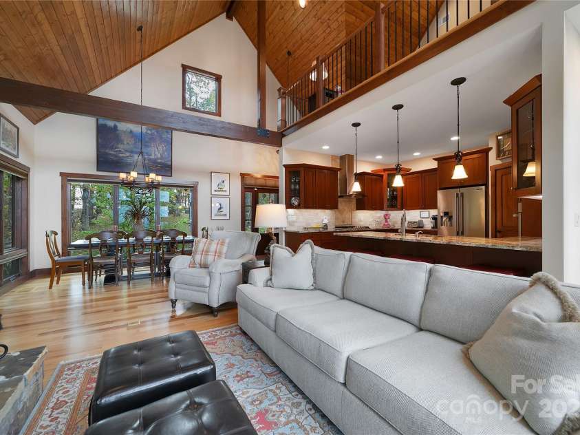 1291 Indian Camp Mountain Road, Rosman, NC 28772.  MLS# CAR4282700, YatesRealty ID 5056. Open concept
