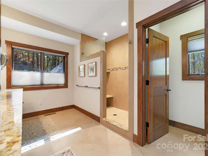 1291 Indian Camp Mountain Road, Rosman, NC 28772.  MLS# CAR4282700, YatesRealty ID 5056. Primary bath