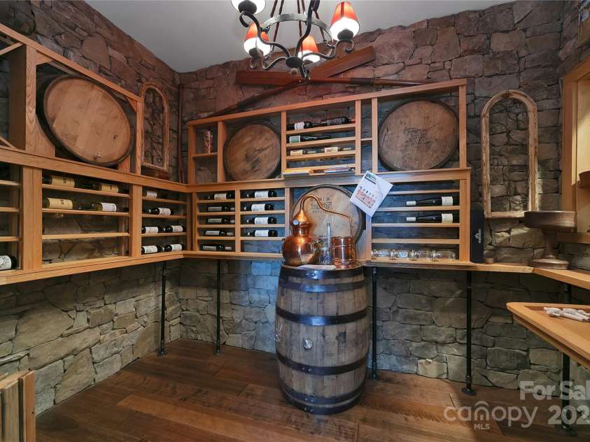 1291 Indian Camp Mountain Road, Rosman, NC 28772.  MLS# CAR4282700, YatesRealty ID 5056. Wine Cellar