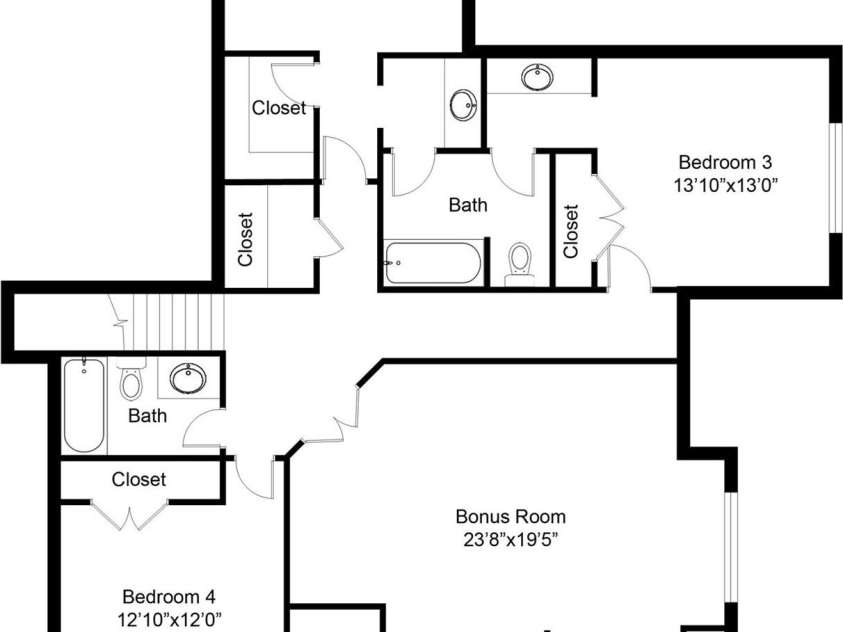 151 Ryleigh Dan Place, Mooresville, NC 28115.  MLS# CAR4150378, YatesRealty ID 506. 2nd Floor layout