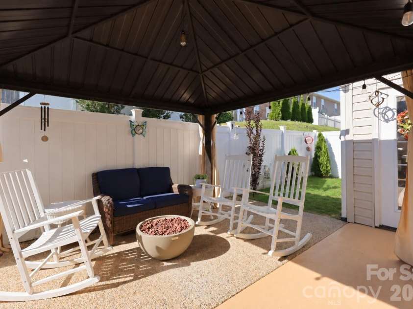 72 Sunny Meadows Boulevard, Arden, NC 28704.  MLS# CAR4421801, YatesRealty ID 50614. Back Patio