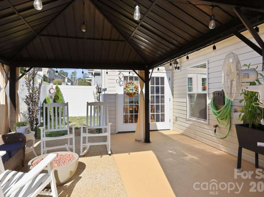 72 Sunny Meadows Boulevard, Arden, NC 28704.  MLS# CAR4421801, YatesRealty ID 50614. Back Patio