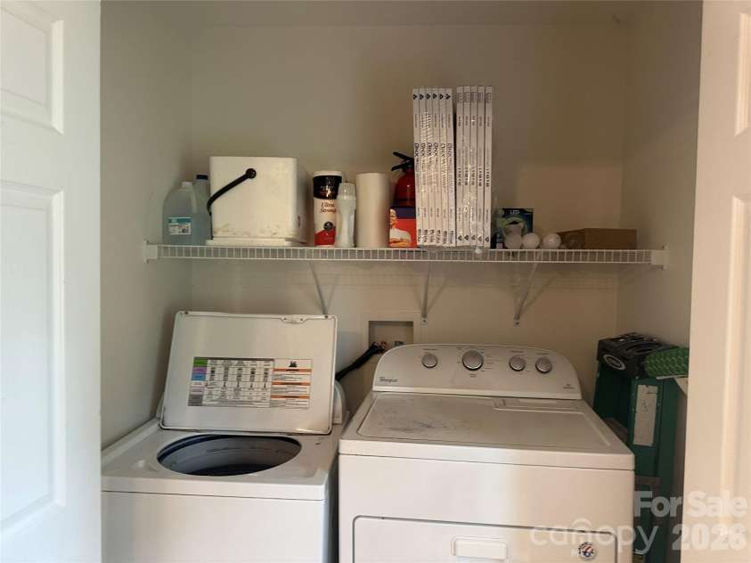 6 Kendrick Court, Flat Rock, NC 28731.  MLS# CAR4414981, YatesRealty ID 50622. Washer and dryer convey
