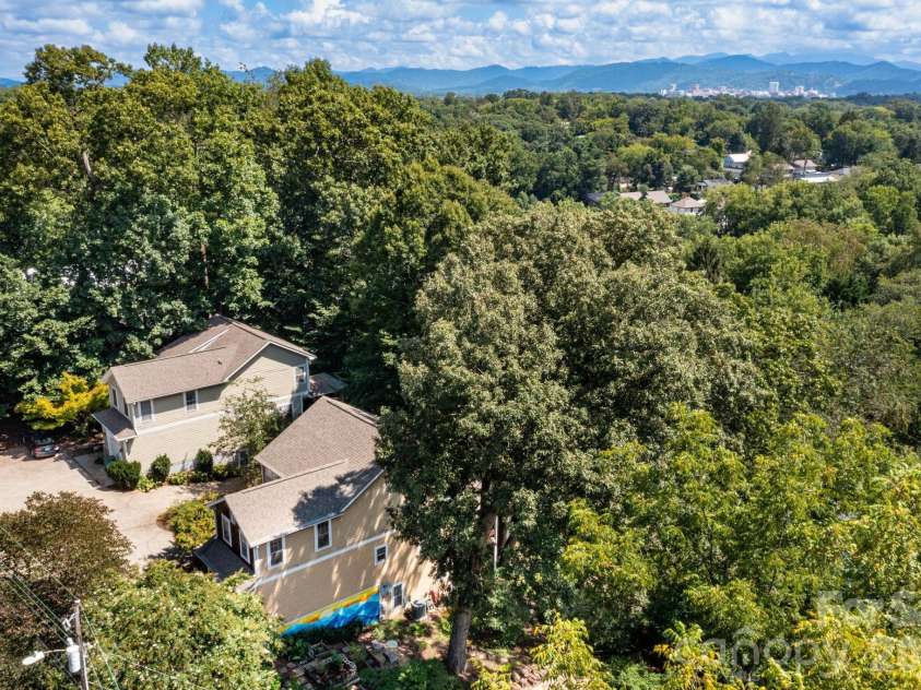 278 Brevard Road, Asheville, NC 28806.  MLS# CAR4408932, YatesRealty ID 50646. Aerial Image