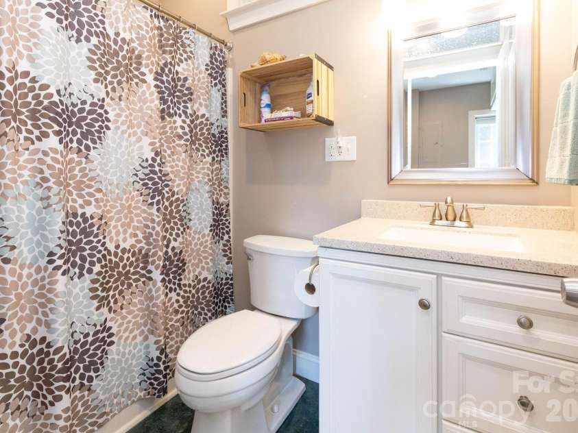 278 Brevard Road, Asheville, NC 28806.  MLS# CAR4408932, YatesRealty ID 50646. Lower Level Bathroom