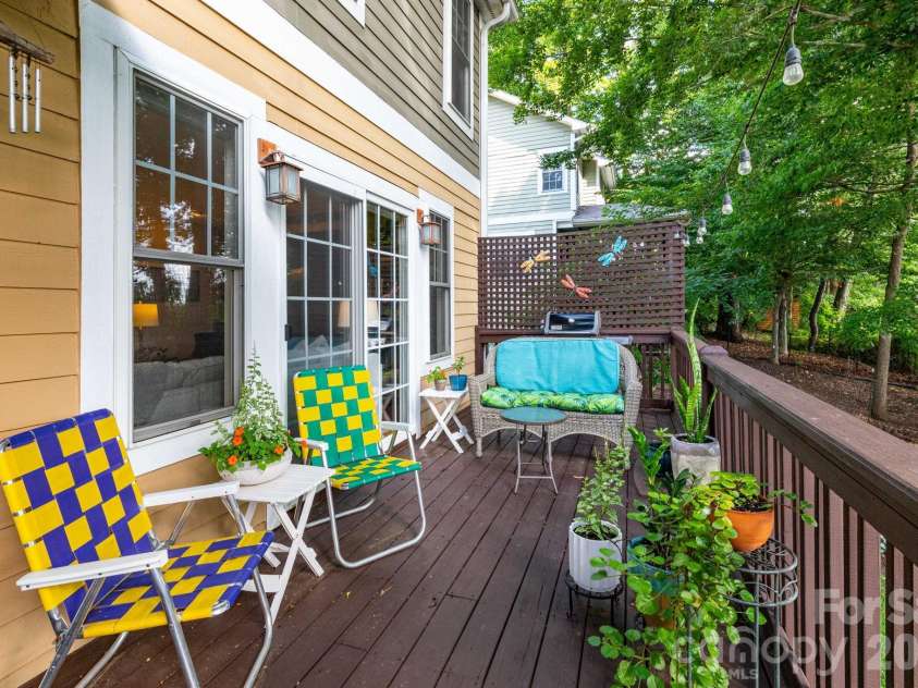 278 Brevard Road, Asheville, NC 28806.  MLS# CAR4408932, YatesRealty ID 50646. Main Level Open Deck