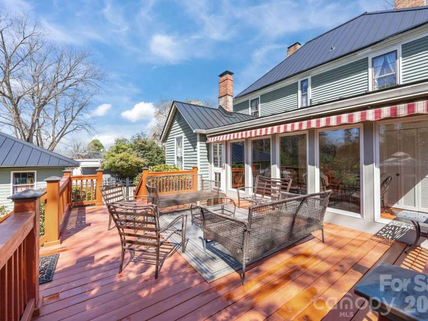 229 Race Street, Statesville, NC 28677.  MLS# CAR4355545, YatesRealty ID 5065. Oversized deck w/awning