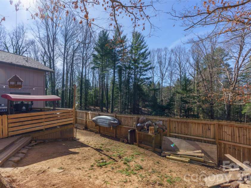 177 Forest Drive, Clyde, NC 28721.  MLS# CAR4424243, YatesRealty ID 50661. Back Yard Another View