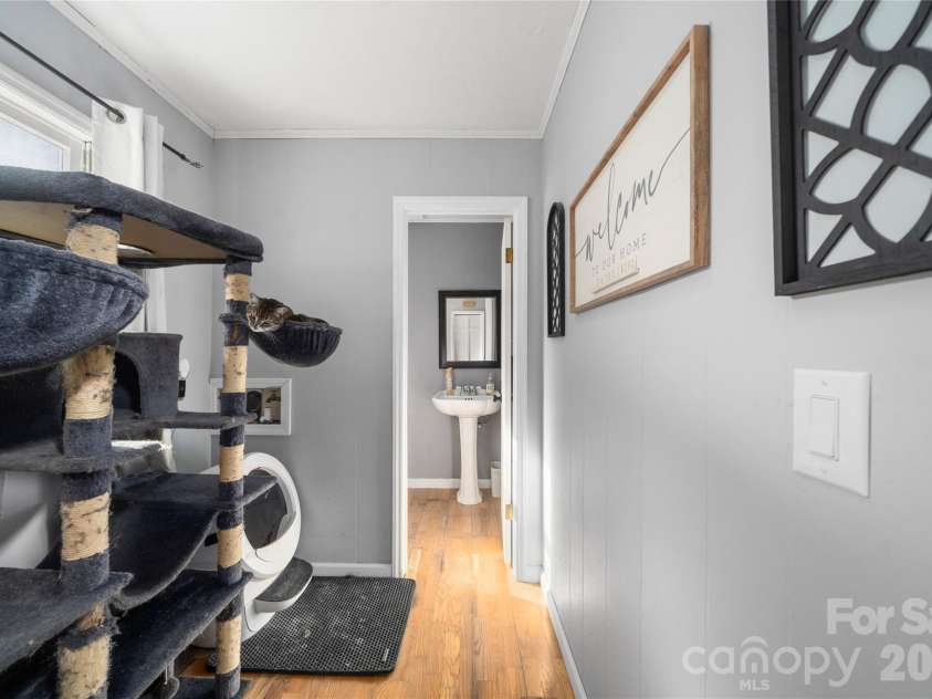 177 Forest Drive, Clyde, NC 28721.  MLS# CAR4424243, YatesRealty ID 50661. Main Level Half Bath