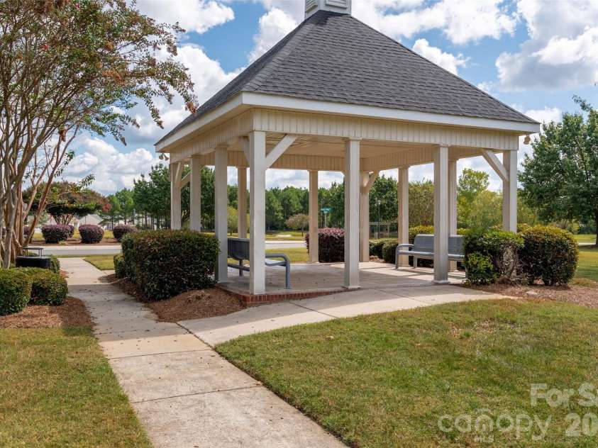 1011 Holly Villa Circle, Indian Trail, NC 28079.  MLS# CAR4424064, YatesRealty ID 50662. Gazebo and sitting area.