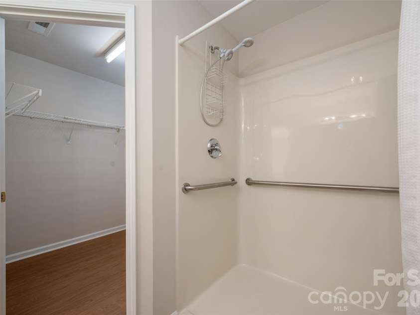 1011 Holly Villa Circle, Indian Trail, NC 28079.  MLS# CAR4424064, YatesRealty ID 50662. Over-sized walk-in shower and closet.