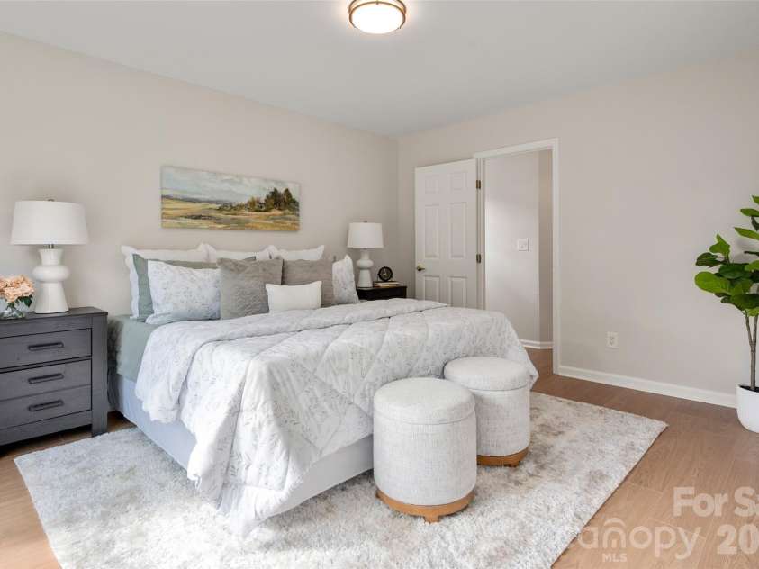 1011 Holly Villa Circle, Indian Trail, NC 28079.  MLS# CAR4424064, YatesRealty ID 50662. The primary suite is large enough for a king-sized bed!