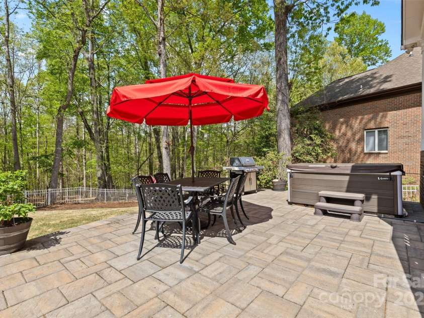 2569 Lower Assembly Drive, Fort Mill, SC 29708.  MLS# CAR4243533, YatesRealty ID 5070. Paver Patio w/Hot Tub