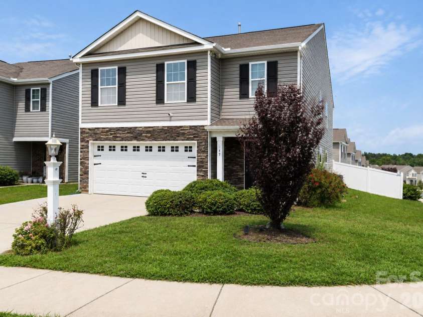 617 Shellbark Drive, Concord, NC 28025.  MLS# CAR4419191, YatesRealty ID 50723. Yard digitally enhanced