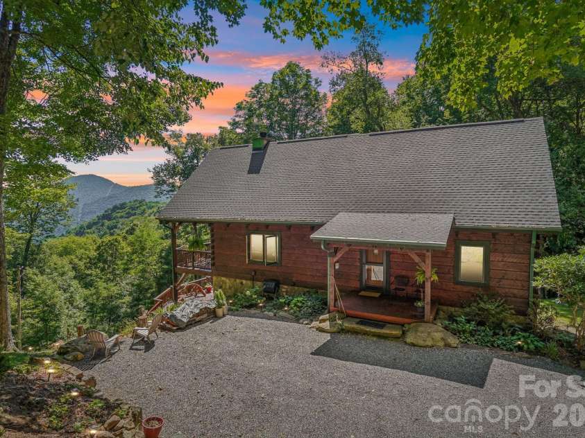 246 Puncheon Lane, Mars Hill, NC 28754.  MLS# CAR4423964, YatesRealty ID 50727. Log Home w/Mtn Views