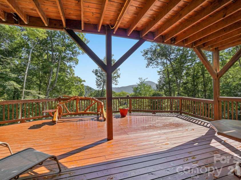 246 Puncheon Lane, Mars Hill, NC 28754.  MLS# CAR4423964, YatesRealty ID 50727. Lower Level Deck