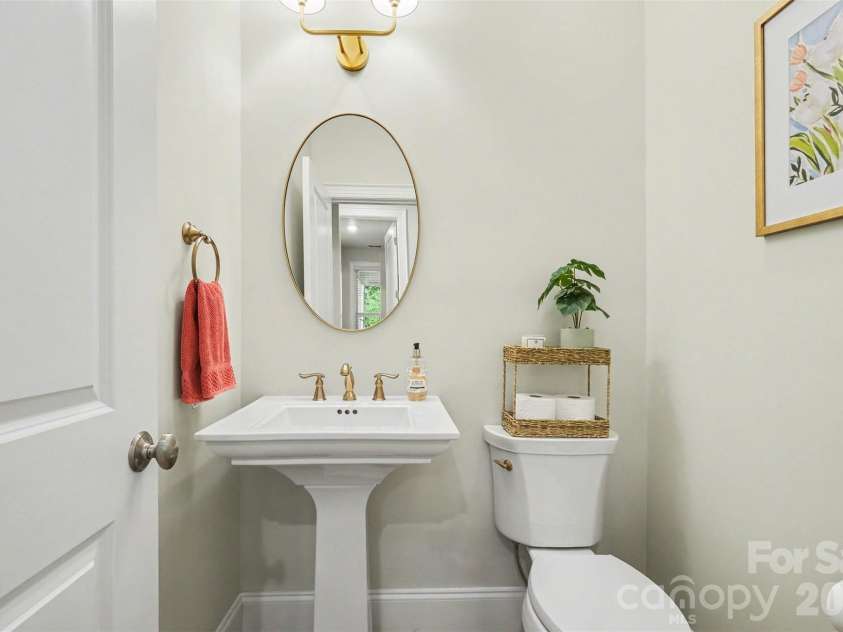 3743 Keyworth Way, Indian Land, SC 29707.  MLS# CAR4418054, YatesRealty ID 50731. Powder room is on the second level and features hardwoods.