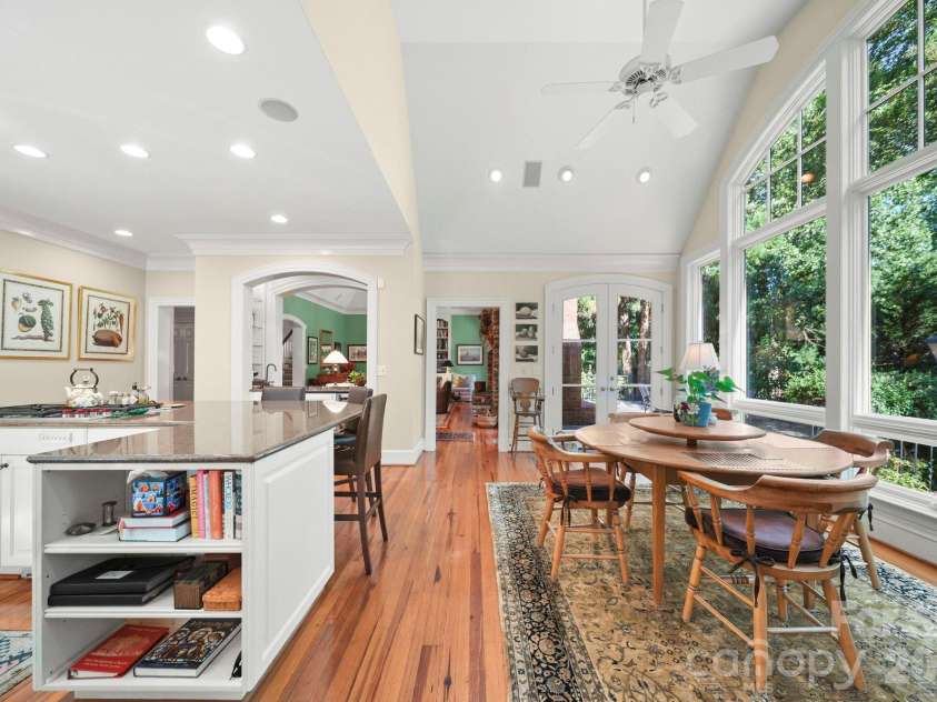 505 Muirfield Drive, Albemarle, NC 28001.  MLS# CAR4424334, YatesRealty ID 50779. View across kitchen and breakfast room
