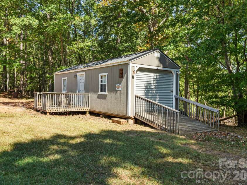 241 Ophelia Drive, Mooresboro, NC 28114.  MLS# CAR4418959, YatesRealty ID 50801. Garage/shed