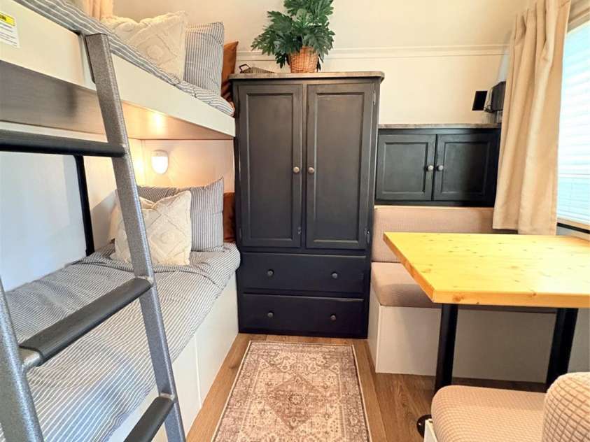 221 Grand View Drive, New London, NC 28127.  MLS# CAR4424419, YatesRealty ID 50833. Bunk Room w/ second dining / activity table