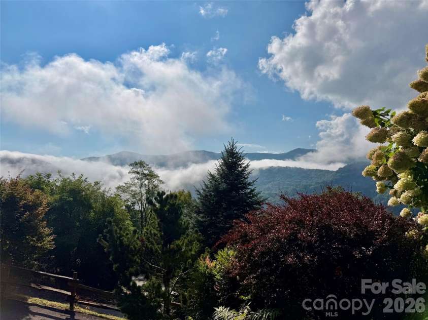 10 Cougar Lane, Maggie Valley, NC 28751.  MLS# CAR4424556, YatesRealty ID 50834. Spectacular views from deck