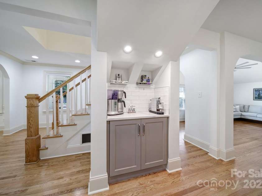 1841 Mecklenburg Avenue, Charlotte, NC 28205.  MLS# CAR4239048, YatesRealty ID 5084. Coffee bar