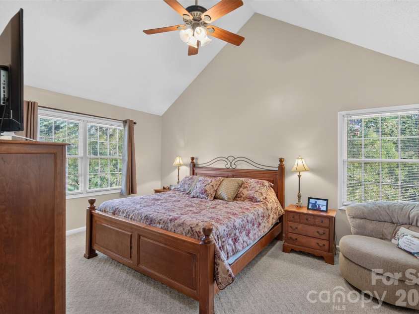 69 Sunwest Drive, Arden, NC 28704.  MLS# CAR4424300, YatesRealty ID 50854. Primary Bedroom Suite iwth Vaulted Ceilings!