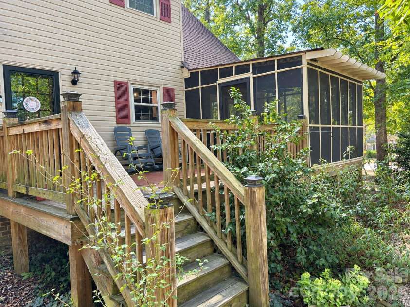 1610 Springhaven Circle, Albemarle, NC 28001.  MLS# CAR4424212, YatesRealty ID 50856. Back porch
