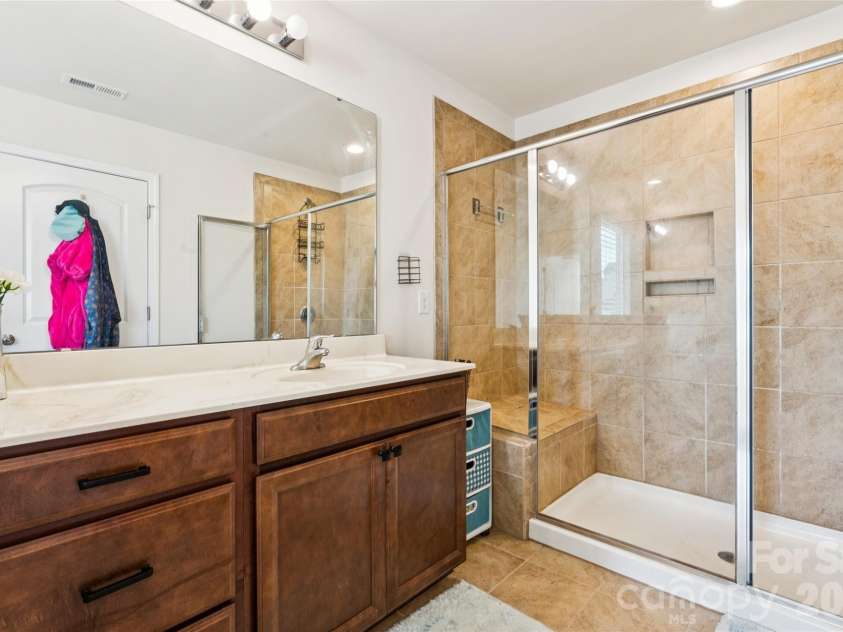 9002 Willowfield Drive, Charlotte, NC 28269.  MLS# CAR4424238, YatesRealty ID 50865. Primary Bathroom-Walk-in shower