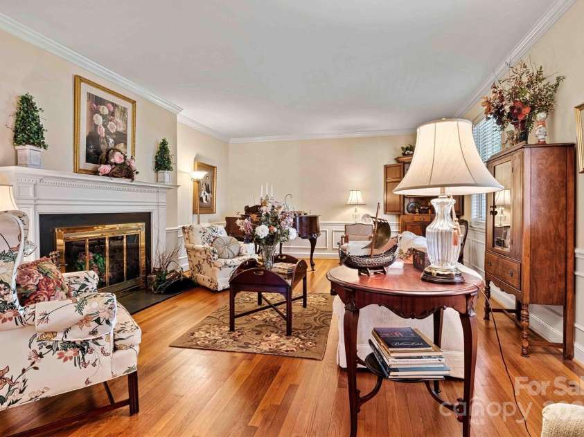 842 North Center Street, Hickory, NC 28601.  MLS# CAR4215232, YatesRealty ID 5087. Formal Living Room/Fireplace View