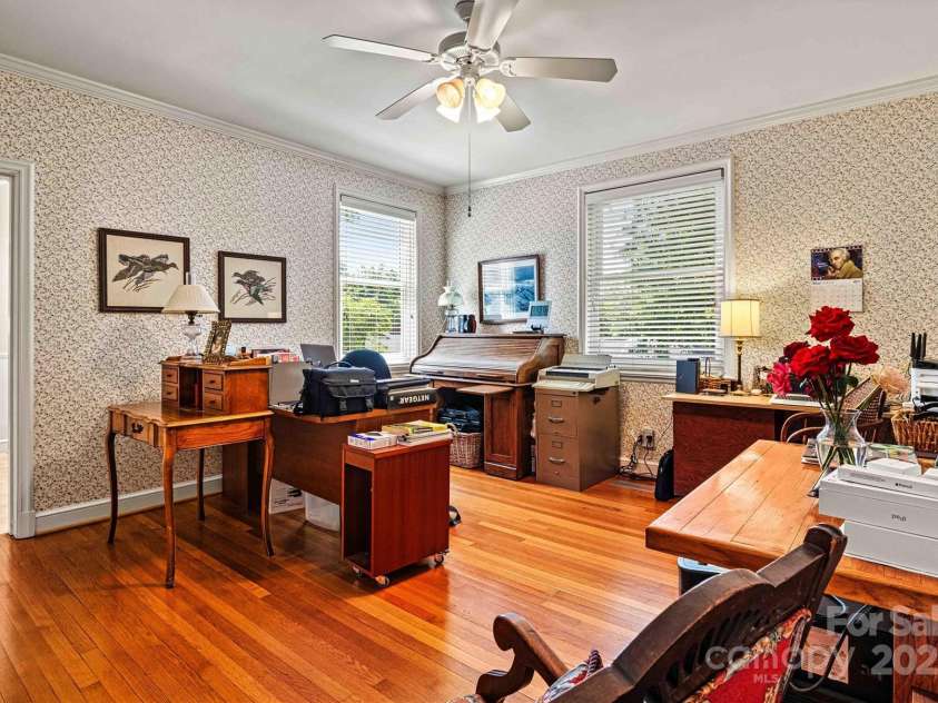 842 North Center Street, Hickory, NC 28601.  MLS# CAR4215232, YatesRealty ID 5087. Front Bedroom (Office)/Window View