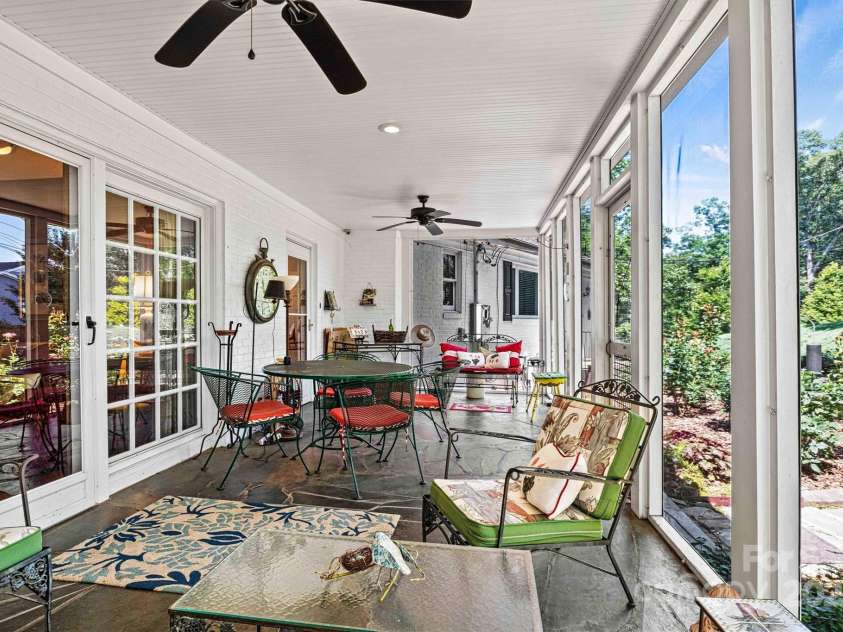 842 North Center Street, Hickory, NC 28601.  MLS# CAR4215232, YatesRealty ID 5087. Screened In Rear Porch/Den Entry View