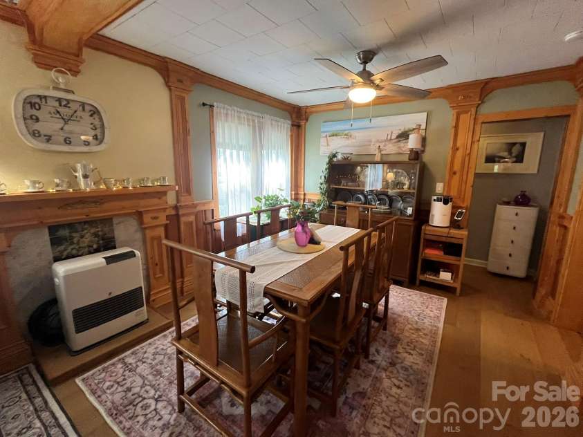 74 Vaughn Road, Spruce Pine, NC 28777.  MLS# CAR4424283, YatesRealty ID 50876. Dining room