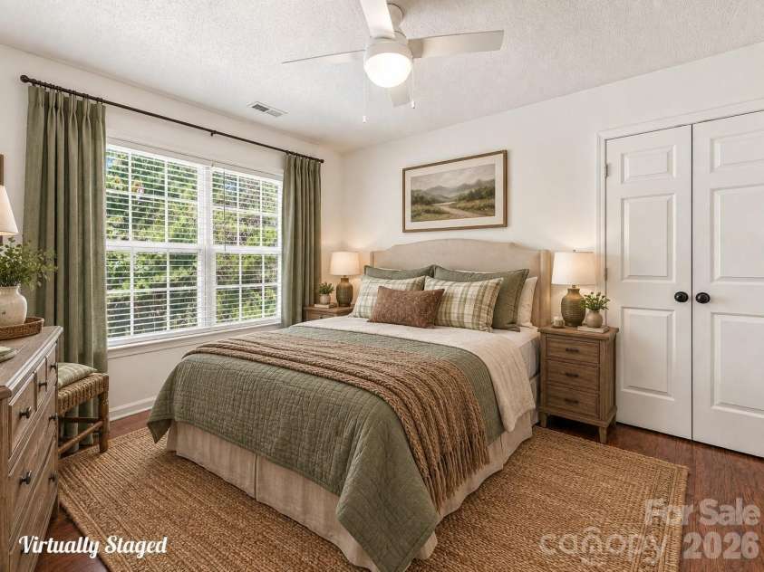 57 Sunberry Trail, Fletcher, NC 28732.  MLS# CAR4424572, YatesRealty ID 50885. 3rd Bedroom (Virtually Staged)
