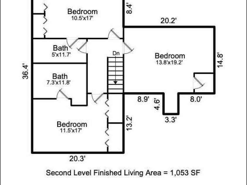 18 Friendly Way, Asheville, NC 28806.  MLS# CAR4423504, YatesRealty ID 50897. Floor Plan #2