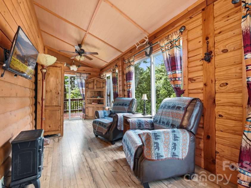 1158 Staghorn Road, Purlear, NC 28665.  MLS# CAR4424925, YatesRealty ID 50942. Sunroom