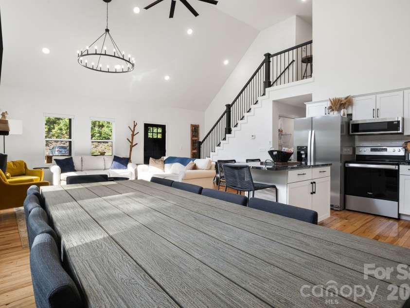 1016 Fontana Road, Bryson City, NC 28713.  MLS# CAR4421387, YatesRealty ID 50952. Dining room table