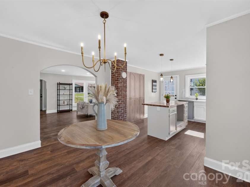 227 Nesbit Drive, Salisbury, NC 28147.  MLS# CAR4424575, YatesRealty ID 50959. DIning Room and Kitchen