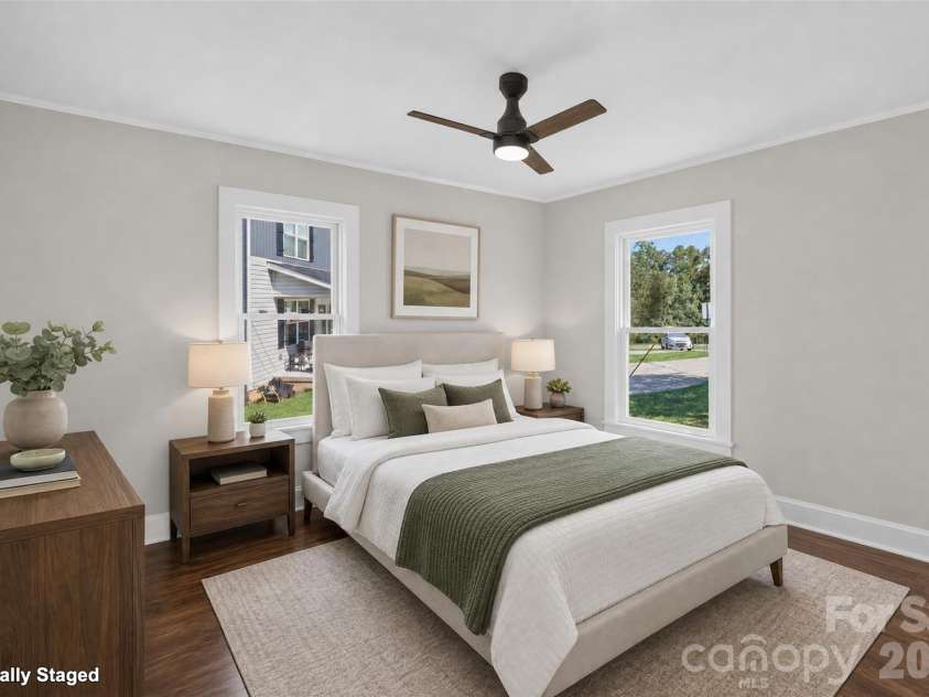 227 Nesbit Drive, Salisbury, NC 28147.  MLS# CAR4424575, YatesRealty ID 50959. Staged Primary Bedroom