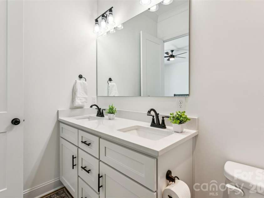 5820 Pittmon Lane, Kannapolis, NC 28081.  MLS# CAR4374421, YatesRealty ID 5099. Primary bathroom with double vanity