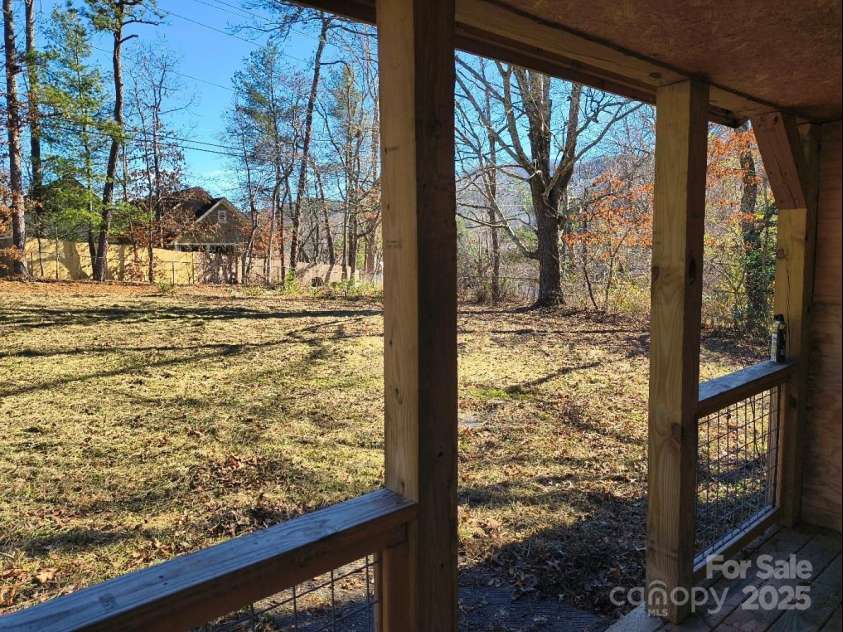 28 Pearl Street, Black Mountain, NC 28711.  MLS# CAR4328633, YatesRealty ID 510. View from Front Porch