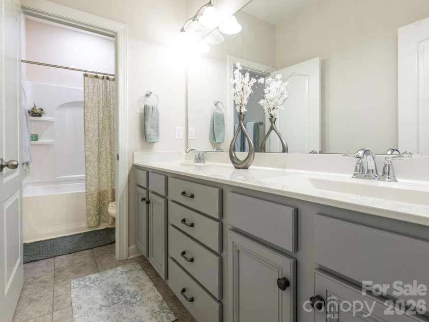 8336 Breton Way, Harrisburg, NC 28075.  MLS# CAR4424762, YatesRealty ID 51000. Upstairs hall bath
