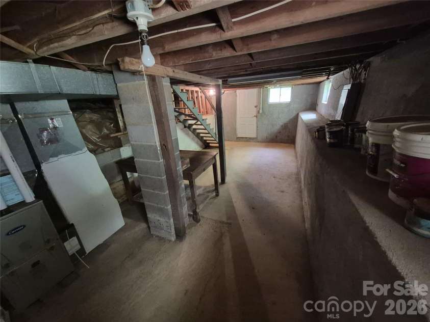 16 Shannon Drive, Asheville, NC 28803.  MLS# CAR4424244, YatesRealty ID 51015. Basement