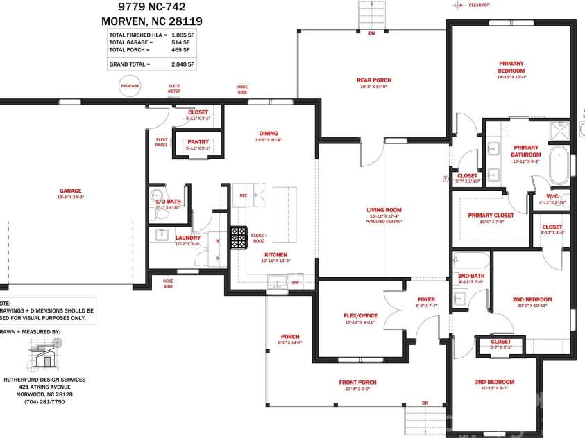 9779 NC 742 Highway, Morven, NC 28119.  MLS# CAR4423886, YatesRealty ID 51020. 