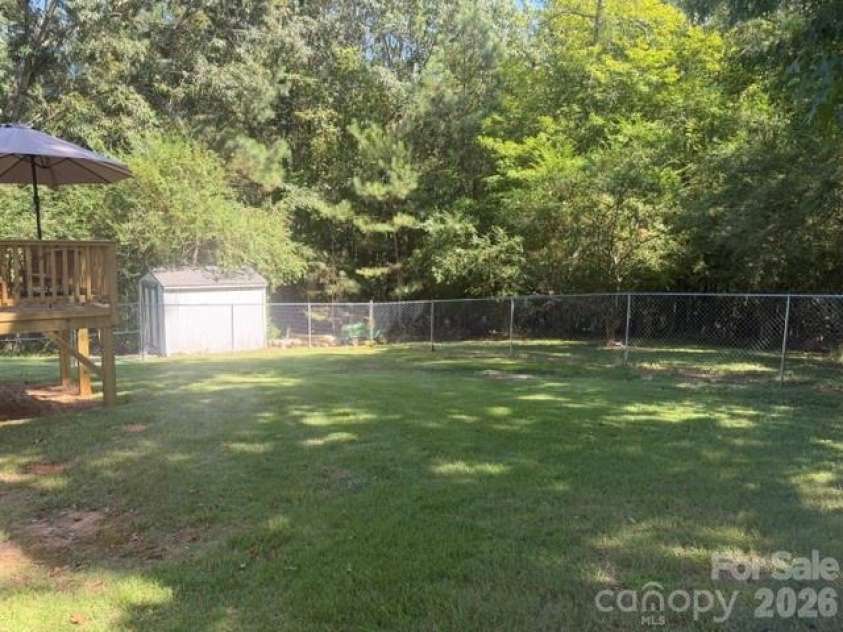321 Onvil Road, Mount Gilead, NC 27306.  MLS# CAR4425219, YatesRealty ID 51029. Back Yard