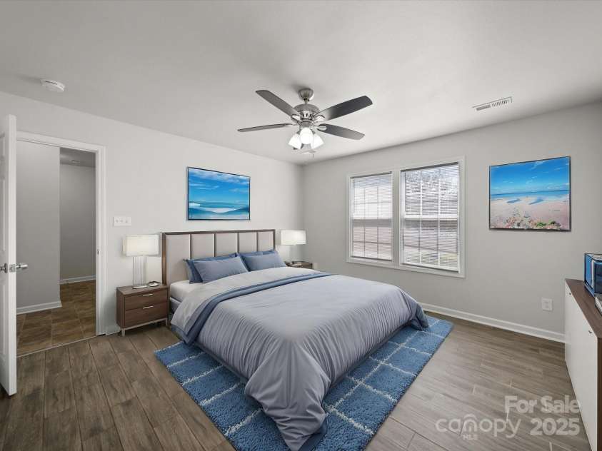 10031 Orchard Grass Court, Charlotte, NC 28278.  MLS# CAR4239438, YatesRealty ID 5105. Virtual staging primary bedroom
