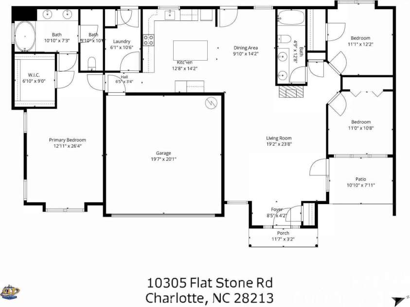 10305 Flat Stone Road, Charlotte, NC 28213.  MLS# CAR4410664, YatesRealty ID 51071. 