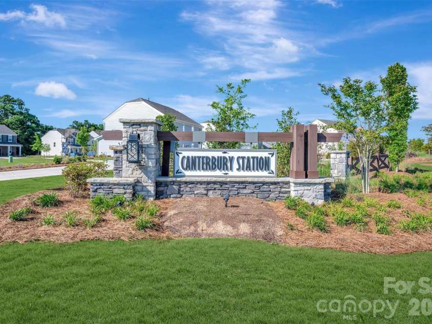 1185 Overbrook Place, Wingate, NC 28174.  MLS# CAR4425034, YatesRealty ID 51114. Community sign